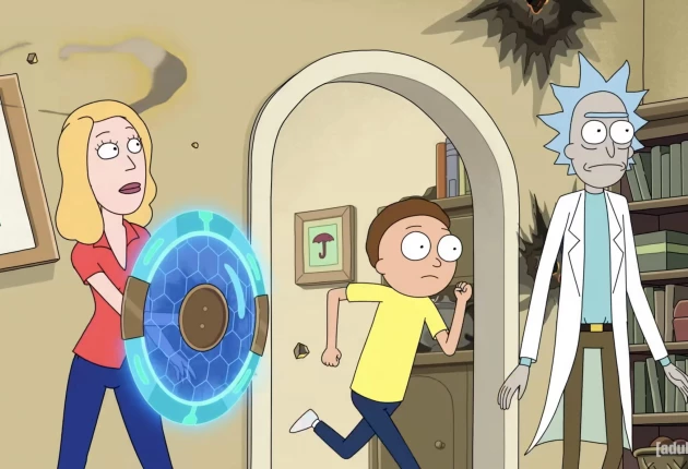 Кадры из мультсериала Рик и Морти