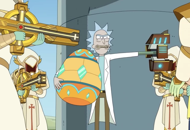 Кадры из мультсериала Рик и Морти