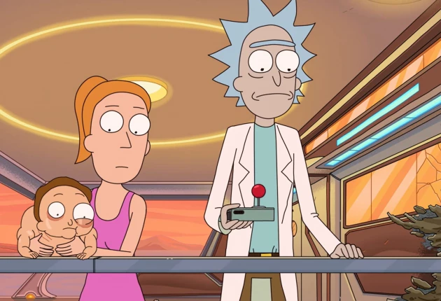 Кадры из мультсериала Рик и Морти