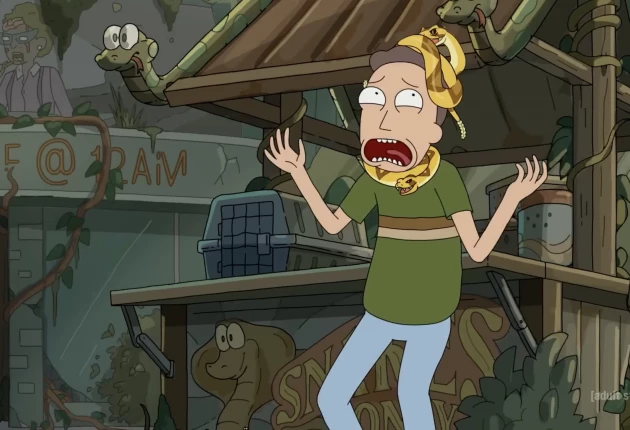 Кадры из мультсериала Рик и Морти