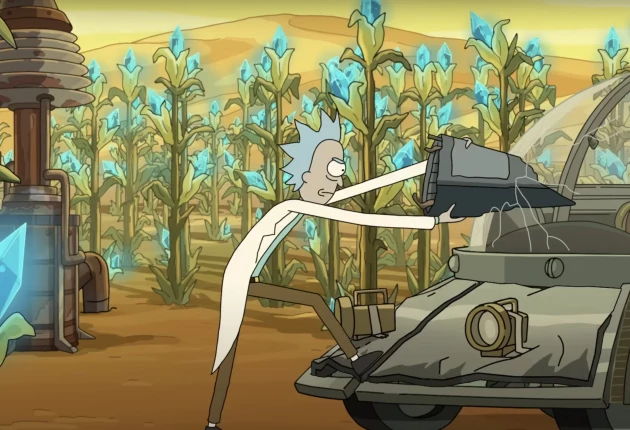 Кадры из мультсериала Рик и Морти