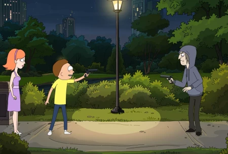 Кадры из мультсериала Рик и Морти