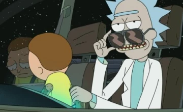 Кадры из мультсериала Рик и Морти