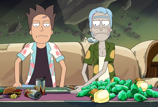 Кадры из мультсериала Рик и Морти