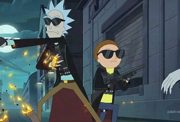 Кадры из мультсериала Рик и Морти