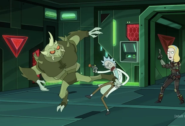 Кадры из мультсериала Рик и Морти