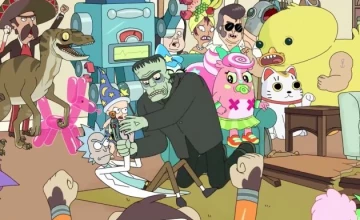 Кадры из мультсериала Рик и Морти