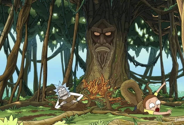 Кадры из мультсериала Рик и Морти