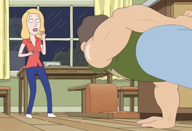 Кадры из мультсериала Рик и Морти