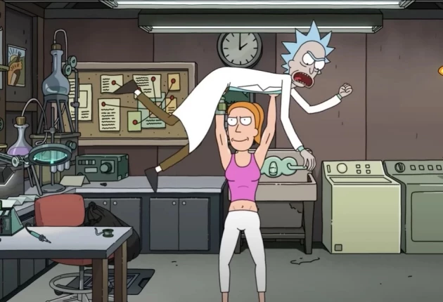 Кадры из мультсериала Рик и Морти