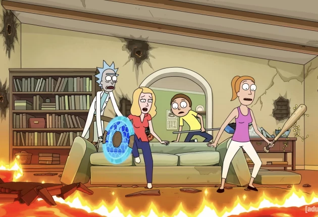 Кадры из мультсериала Рик и Морти