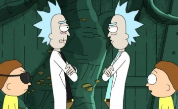 Кадры из мультсериала Рик и Морти