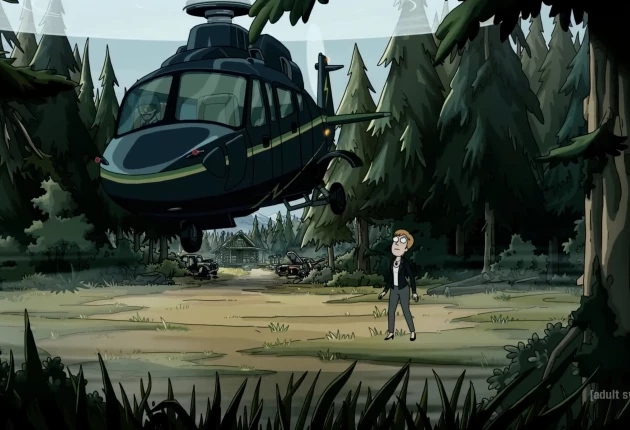 Кадры из мультсериала Рик и Морти