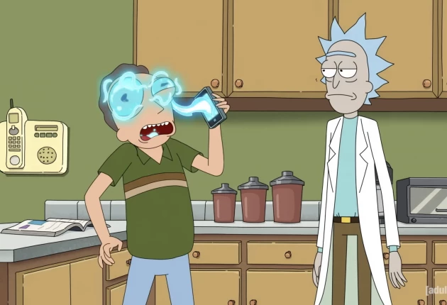 Кадры из мультсериала Рик и Морти