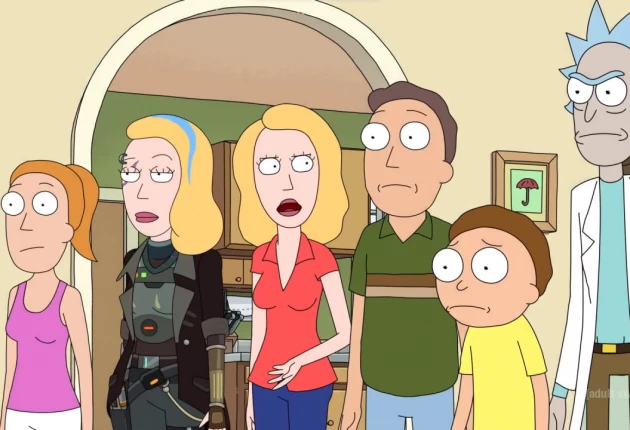 Кадры из мультсериала Рик и Морти