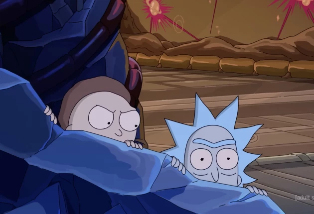Кадры из мультсериала Рик и Морти