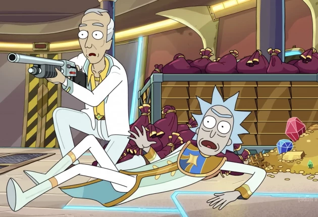 Кадры из мультсериала Рик и Морти